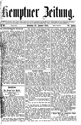 Kemptner Zeitung Sonntag 25. Januar 1874