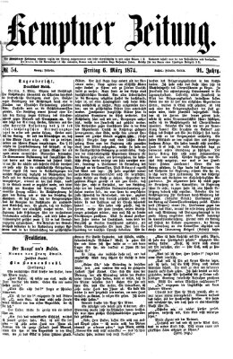 Kemptner Zeitung Freitag 6. März 1874