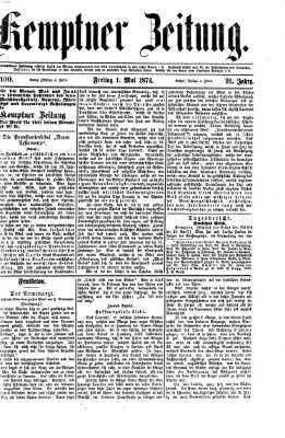 Kemptner Zeitung Freitag 1. Mai 1874