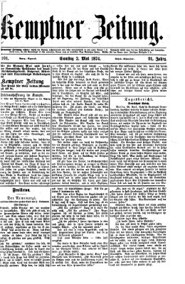 Kemptner Zeitung Samstag 2. Mai 1874