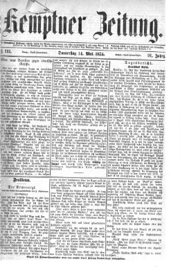 Kemptner Zeitung Donnerstag 14. Mai 1874