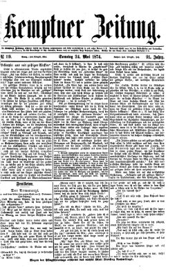 Kemptner Zeitung Sonntag 24. Mai 1874