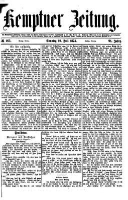 Kemptner Zeitung Sonntag 19. Juli 1874