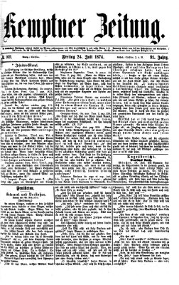 Kemptner Zeitung Freitag 24. Juli 1874