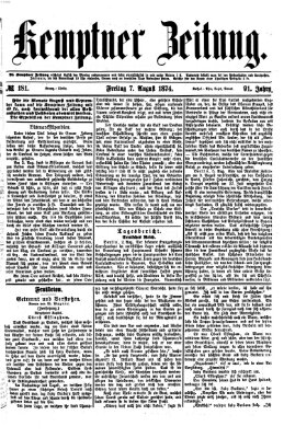 Kemptner Zeitung Freitag 7. August 1874