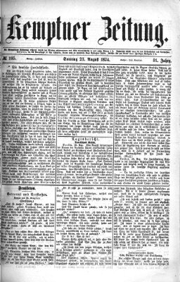 Kemptner Zeitung Sonntag 23. August 1874