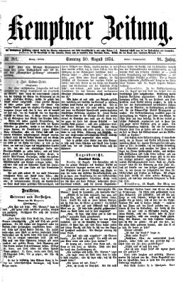 Kemptner Zeitung Sonntag 30. August 1874