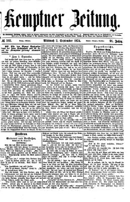 Kemptner Zeitung Mittwoch 2. September 1874