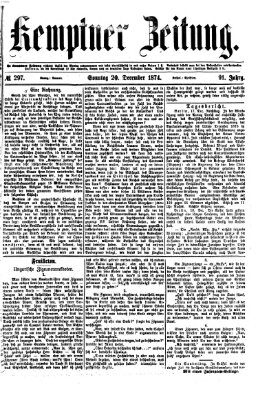 Kemptner Zeitung Sonntag 20. Dezember 1874