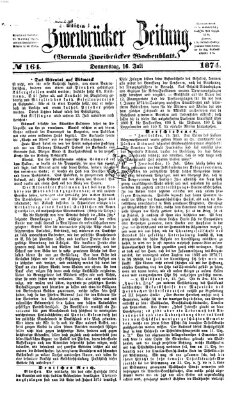 Zweibrücker Zeitung (Zweibrücker Wochenblatt) Donnerstag 16. Juli 1874