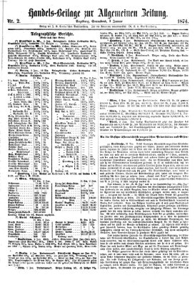 Allgemeine Zeitung. Handelsbeilage (Allgemeine Zeitung) Samstag 3. Januar 1874