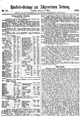 Allgemeine Zeitung. Handelsbeilage (Allgemeine Zeitung) Mittwoch 11. März 1874