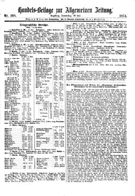 Allgemeine Zeitung. Handelsbeilage (Allgemeine Zeitung) Donnerstag 16. Juli 1874