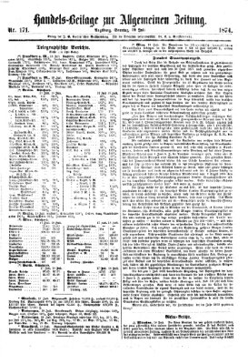 Allgemeine Zeitung. Handelsbeilage (Allgemeine Zeitung) Sonntag 19. Juli 1874