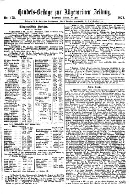 Allgemeine Zeitung. Handelsbeilage (Allgemeine Zeitung) Freitag 24. Juli 1874