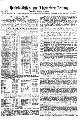 Allgemeine Zeitung. Handelsbeilage (Allgemeine Zeitung) Sonntag 30. August 1874