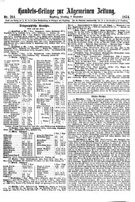 Allgemeine Zeitung. Handelsbeilage (Allgemeine Zeitung) Dienstag 8. September 1874