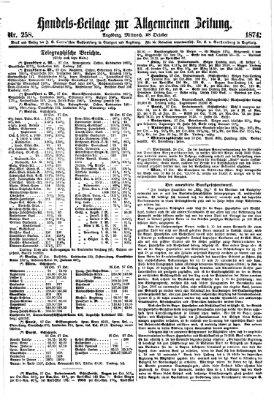 Allgemeine Zeitung. Handelsbeilage (Allgemeine Zeitung) Mittwoch 28. Oktober 1874