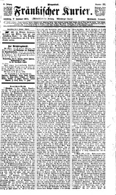 Fränkischer Kurier Mittwoch 7. Januar 1874