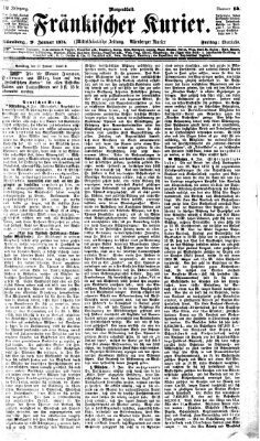 Fränkischer Kurier Freitag 9. Januar 1874