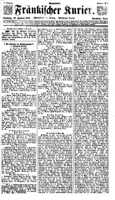 Fränkischer Kurier Samstag 17. Januar 1874