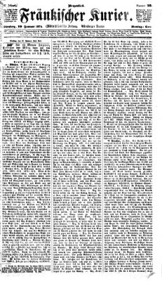 Fränkischer Kurier Montag 19. Januar 1874