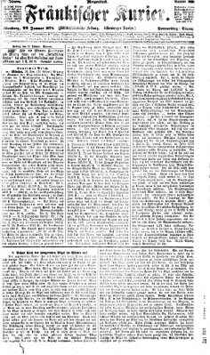 Fränkischer Kurier Donnerstag 22. Januar 1874