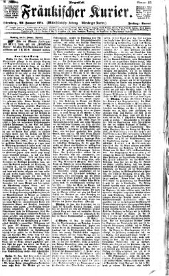 Fränkischer Kurier Freitag 23. Januar 1874