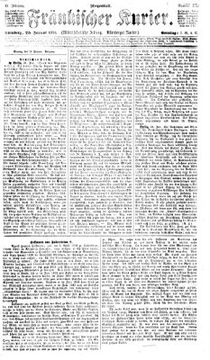 Fränkischer Kurier Sonntag 25. Januar 1874