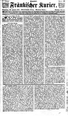 Fränkischer Kurier Montag 26. Januar 1874