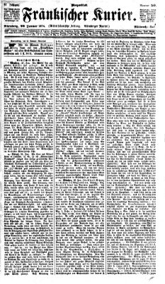 Fränkischer Kurier Mittwoch 28. Januar 1874