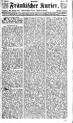 Fränkischer Kurier Freitag 30. Januar 1874