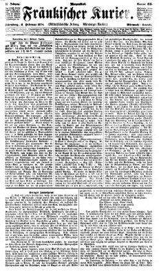 Fränkischer Kurier Mittwoch 4. Februar 1874