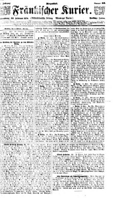 Fränkischer Kurier Freitag 13. Februar 1874