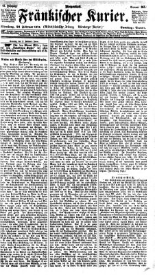 Fränkischer Kurier Samstag 21. Februar 1874