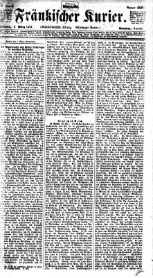 Fränkischer Kurier Sonntag 1. März 1874