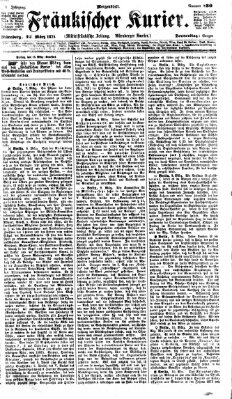 Fränkischer Kurier Donnerstag 12. März 1874