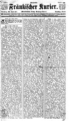 Fränkischer Kurier Samstag 25. April 1874