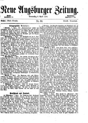 Neue Augsburger Zeitung Donnerstag 9. April 1874