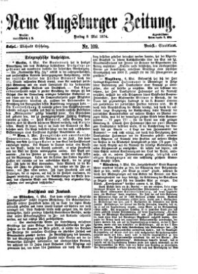 Neue Augsburger Zeitung Freitag 8. Mai 1874