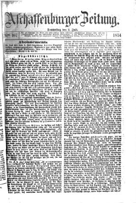 Aschaffenburger Zeitung Donnerstag 2. Juli 1874