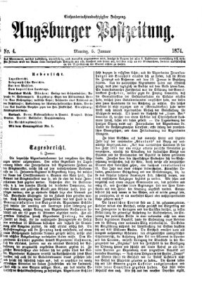 Augsburger Postzeitung Montag 5. Januar 1874