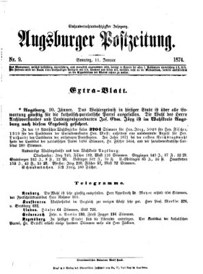 Augsburger Postzeitung Sonntag 11. Januar 1874