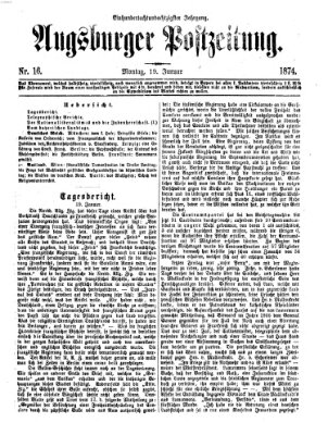 Augsburger Postzeitung Montag 19. Januar 1874