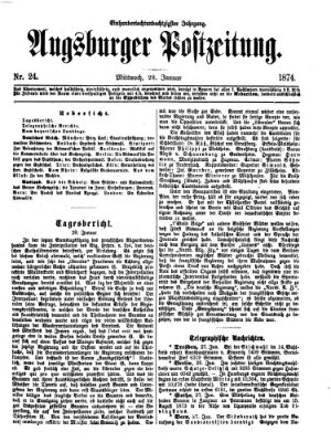 Augsburger Postzeitung Mittwoch 28. Januar 1874