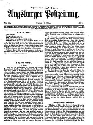 Augsburger Postzeitung Freitag 6. März 1874