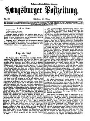 Augsburger Postzeitung Dienstag 10. März 1874