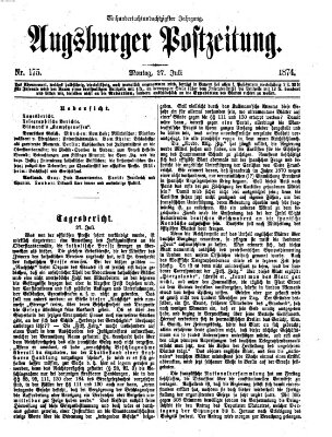 Augsburger Postzeitung Montag 27. Juli 1874