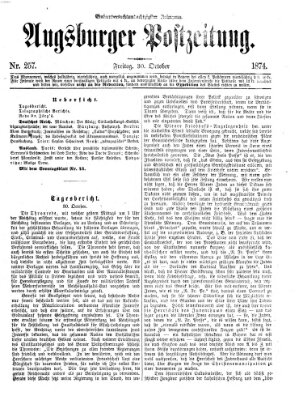 Augsburger Postzeitung Freitag 30. Oktober 1874