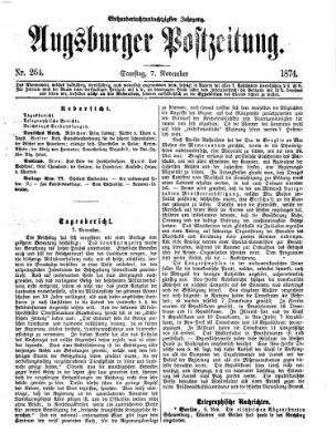 Augsburger Postzeitung Samstag 7. November 1874